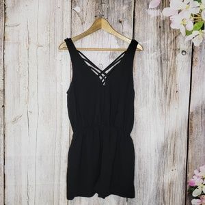 Silence and Noise Black Tank Romper